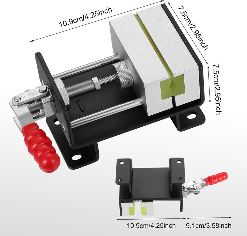 MistyBrew Professional Golf Club Regripping Kit - Heavy-Duty Vise Clamp with Secure 4-Screw Mounting System & Hook Knife, Quick-Release Locking Clamp for Stable Grip Replacement - Image 4